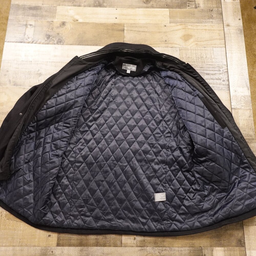 Michael Kors Wool-Blend Quilted Lined Jacket - Men's Size XXL Black‎ - Picture 9 of 13